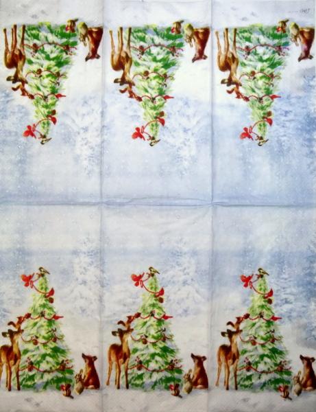 070 Weihnachtsbaum - 3-lagig (70 rot) - Ihr